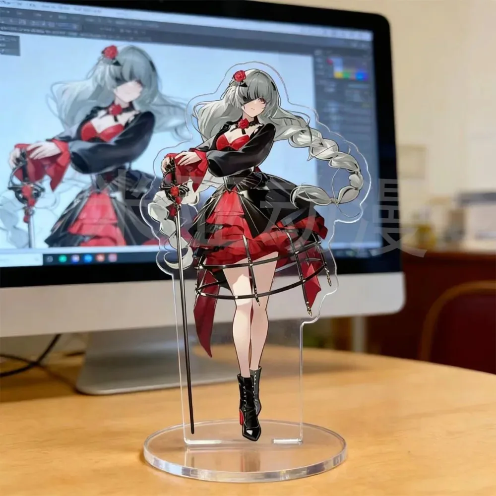 Game Wuthering Waves Rover Phrolova Acrylic Stand Standee Figure Standing Sign Model Plaque Display Aesthetic Desktop Ornament