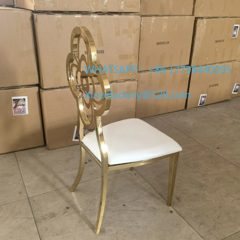 Silla personalizable del restaurante del banquete de boda del hotel del acero inoxidable