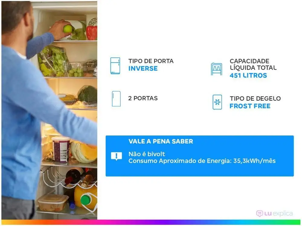 ثلاجة ذكية من الفضة المعكوسة ، خالية من الصقيع LG ، مبرد ، مظهر Inox 451 لتر ، من من من من من من من نوع X