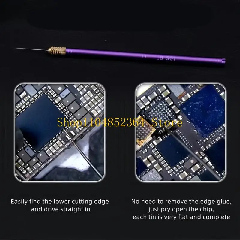 652F Lightweight Aluminum Pry Tool For Smartphone Tablet Laptop Circuit Board Repairs Delicate Soldering Chip