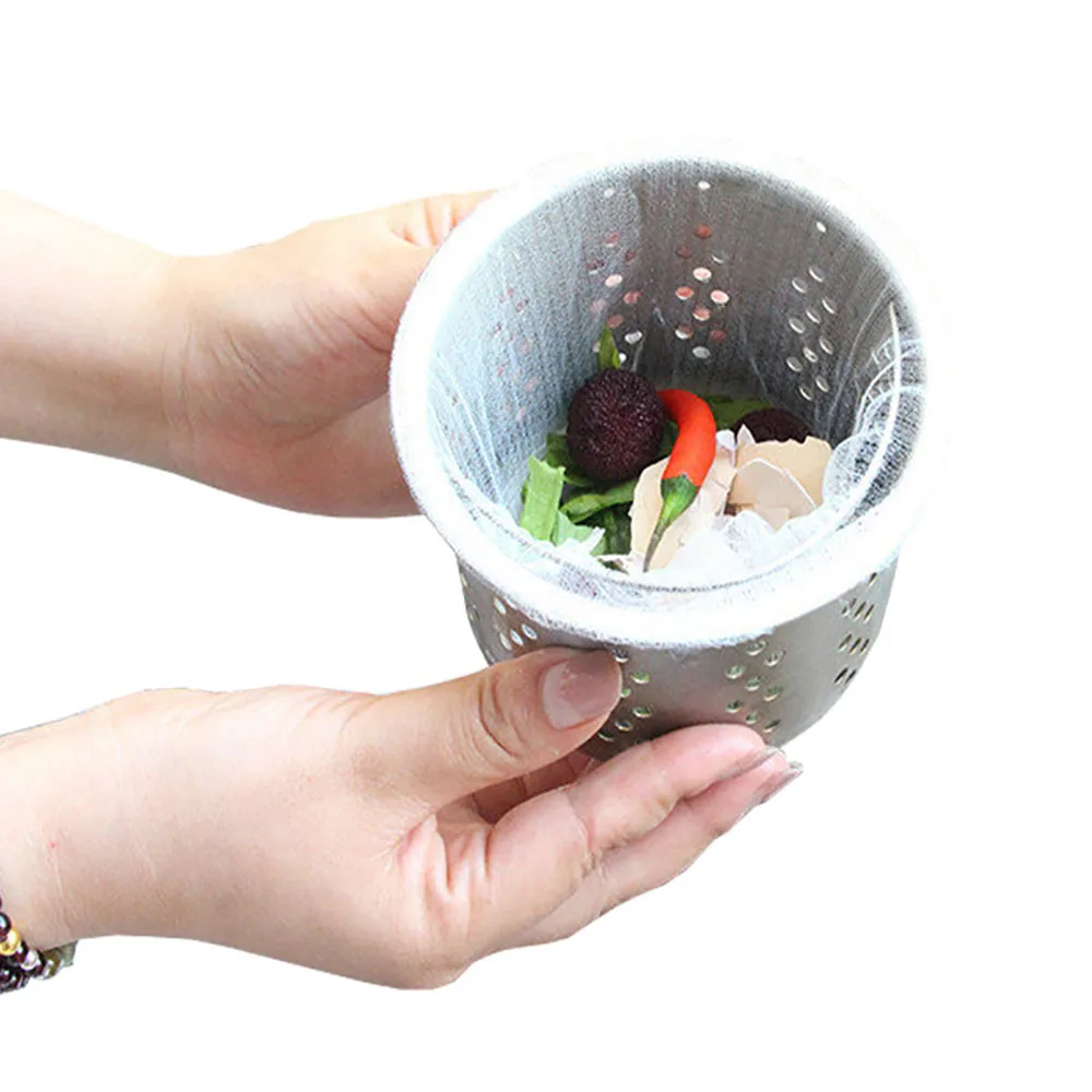30-200Pcs Disposable Kitchen Sink Filter Sewer Drain Anti-blocking Garbage Bag Pool Leak Mesh Bag Mesh Strainer Sink Garbage Net