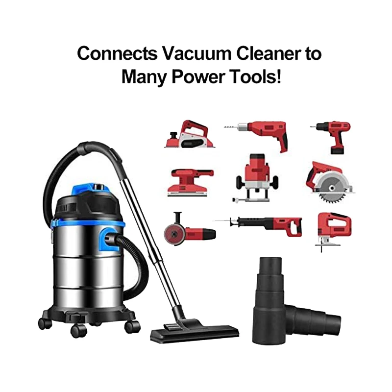 Adattatore per tubo flessibile per aspirapolvere da 4 pezzi, adattatore per tubo flessibile riduttore universale per tubo flessibile per aspirapolvere