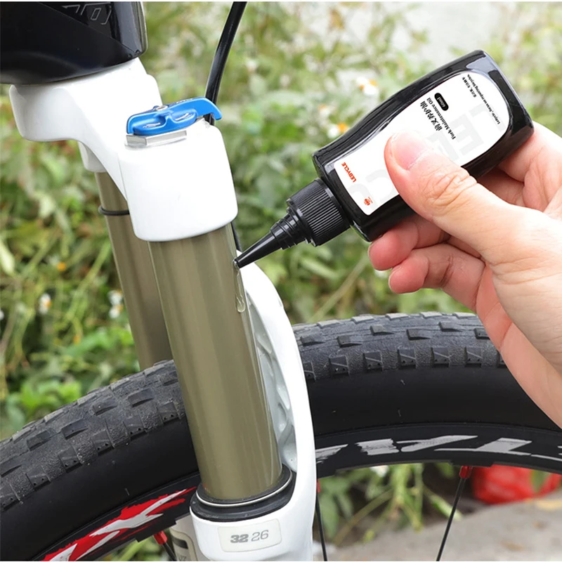 60ML Mountain Bike Front Fork Shock Absorber Oil Bicycle Front and Rear Shock Absorber Silicone Oil Lubricating Oil Maintenance