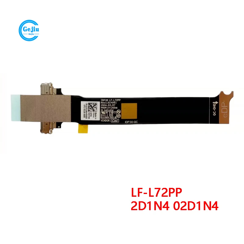 New Original Laptop LCD EDP QHD Cable For DELL XPS 13 9340 9345 9350 IDP30 EDP QHD LF-L72PP 2D1N4 02D1N4