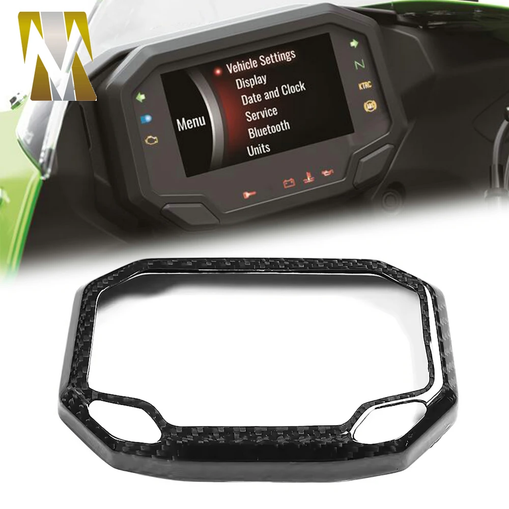 

Carbon Fiber Motorcycle Meter Cover Fairings Cowls Kit Compatible with Kawasaki ZX6R ZX-6R 636 2024 2025