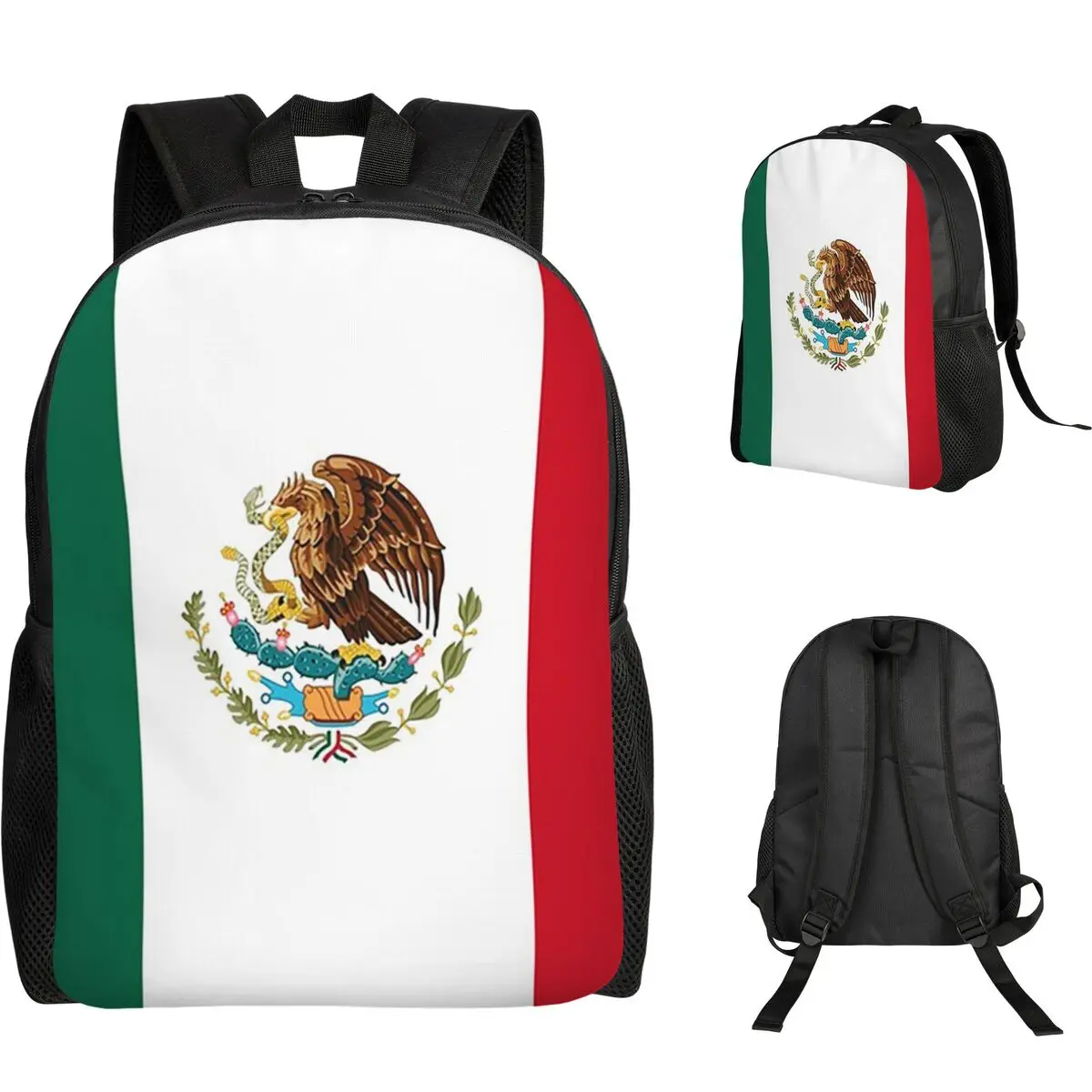 

Флаг Мексики, мексиканский флаг, студенческий рюкзак, школьная сумка, походный дорожный рюкзак для мальчиков и девочек, модная сумка для книг, сумки на плечо
