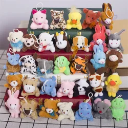 200pcs/lot Wholesale Forest Animal Puppy Pendant Cute Chicken Plush Toy Teddy Bear Doll Claw Crane Machine Toys