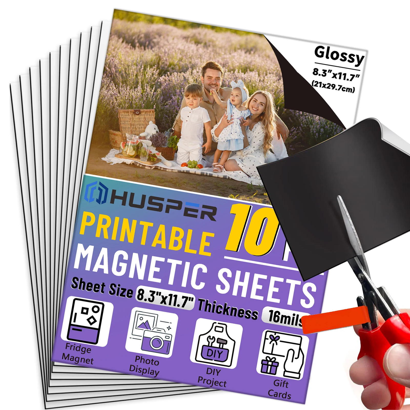 5/10PCSA4PrintableMagnetSheetsNonAdhesive,8.3X11.7InchesforInkjetPrinters,GlossyCuttableMagneticPaper,16milThick-AliExpress21