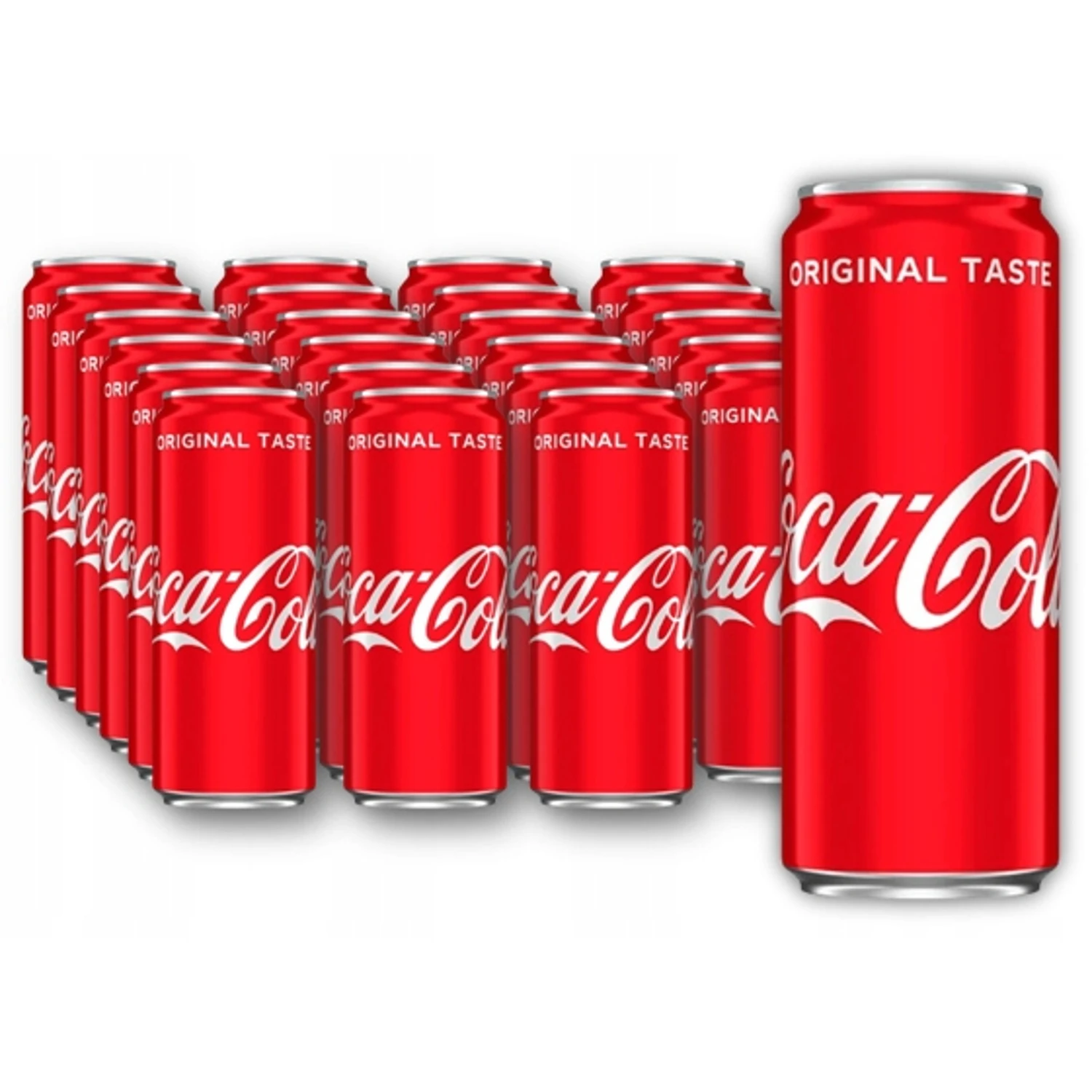 24x COCA-COLA soda can narrow 330 ml