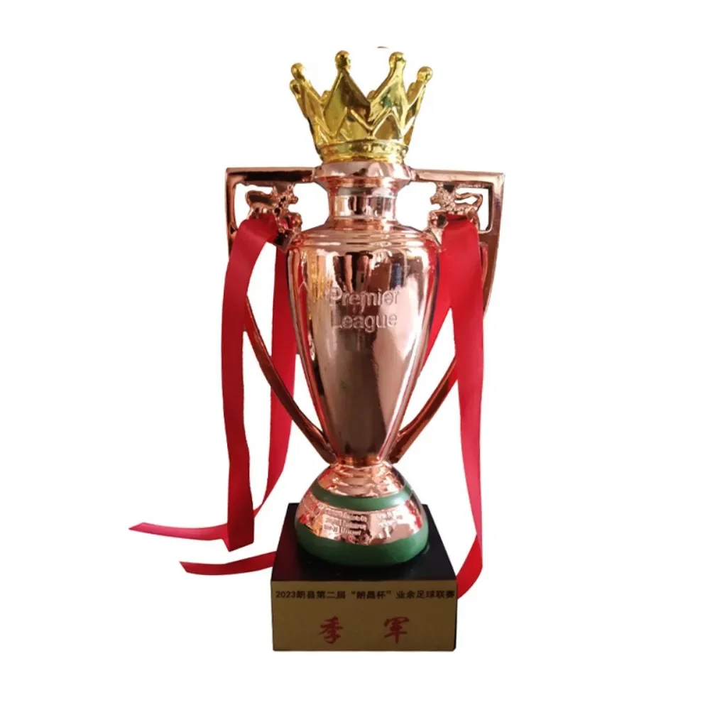 Trofeo de la Premier League de fútbol, suministros para fanáticos de la Copa europea del Manchester City Liverpool, adornos de resina galvanizados