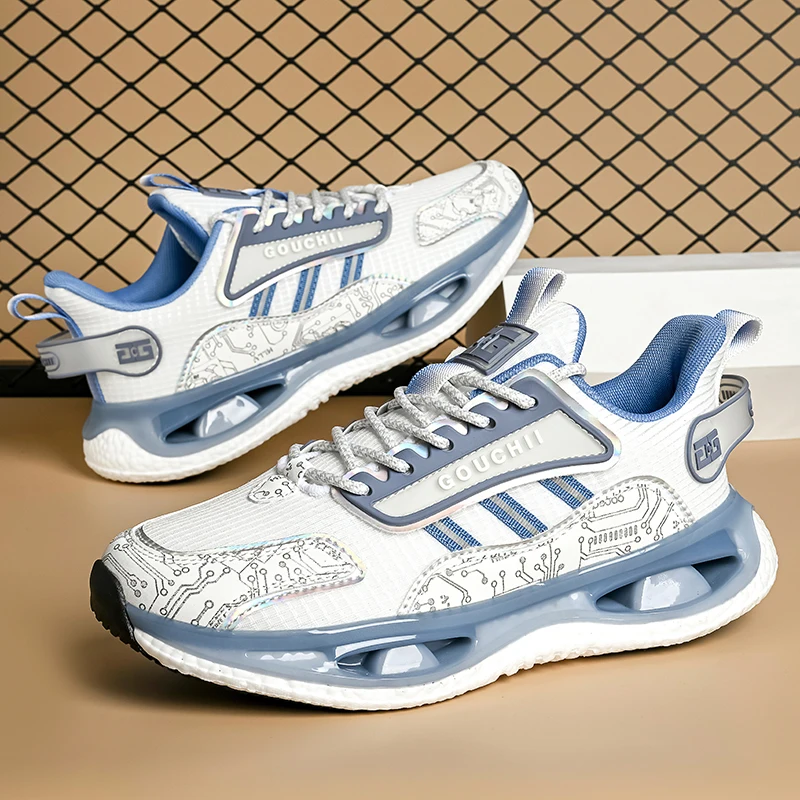 2026 New Mesh Explosion Carbon Plate Couple Large Sports Running Shoes