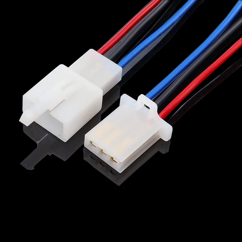 1 Kit 3 Pin Way Electrical Wire Connector Plug Set auto connectors with cable/total length 21CM