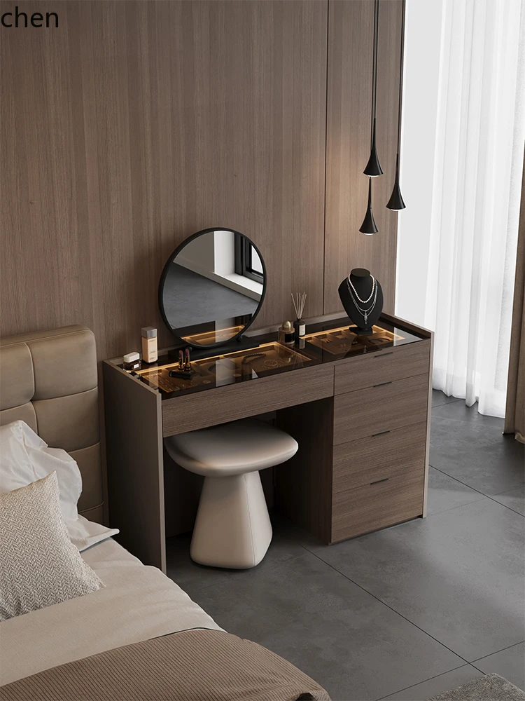 

HXL light luxury chest dresser integrated minimalist bedroom bedside storage cabinet makeup table