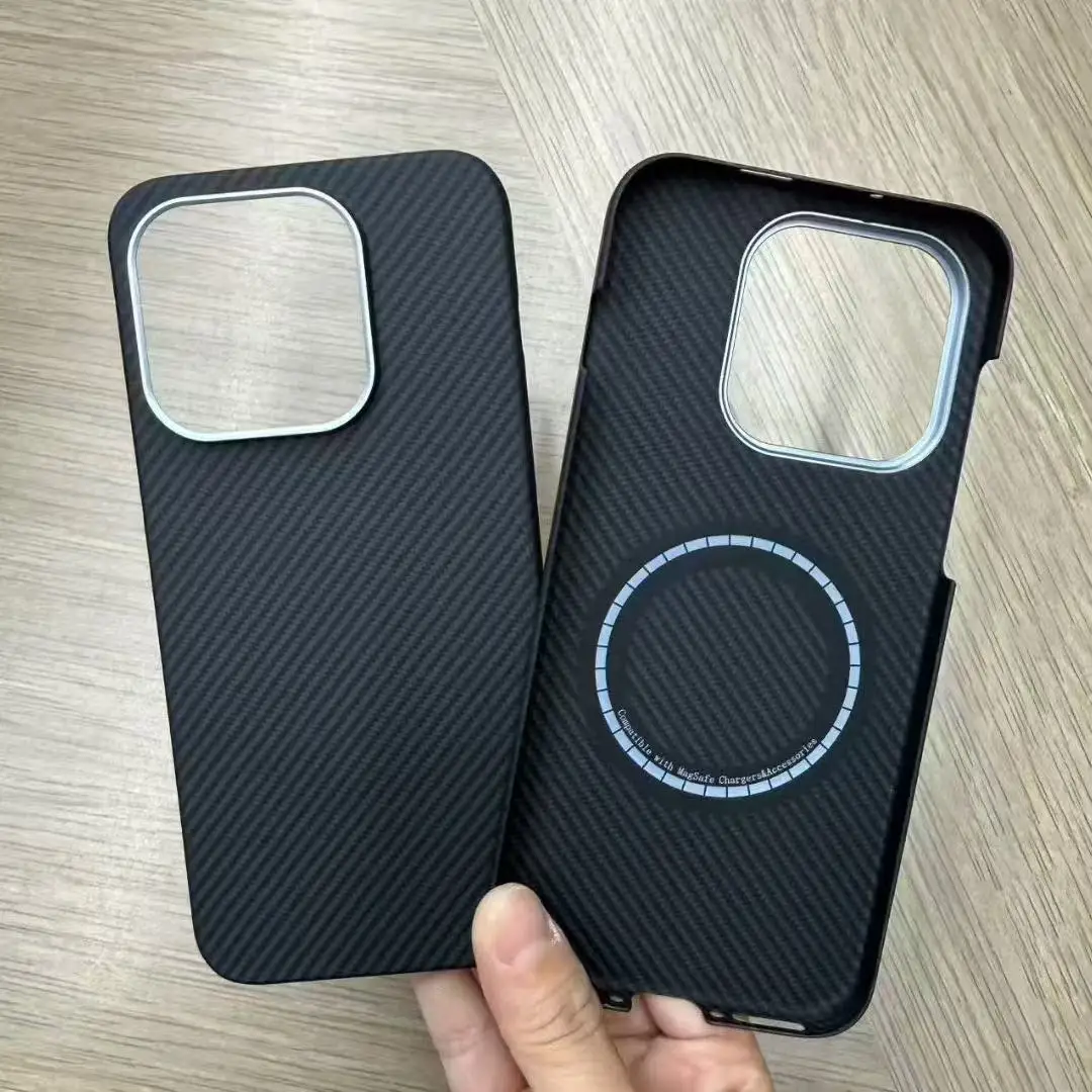 Magnetyczne etui na telefon z włókna aramidowego 600D i włókna węglowego z obsługą MagSafe dla OnePlus 15 Pro 5G Global Oneplus15 256/512 Bumper — zdjęcie produktu 3