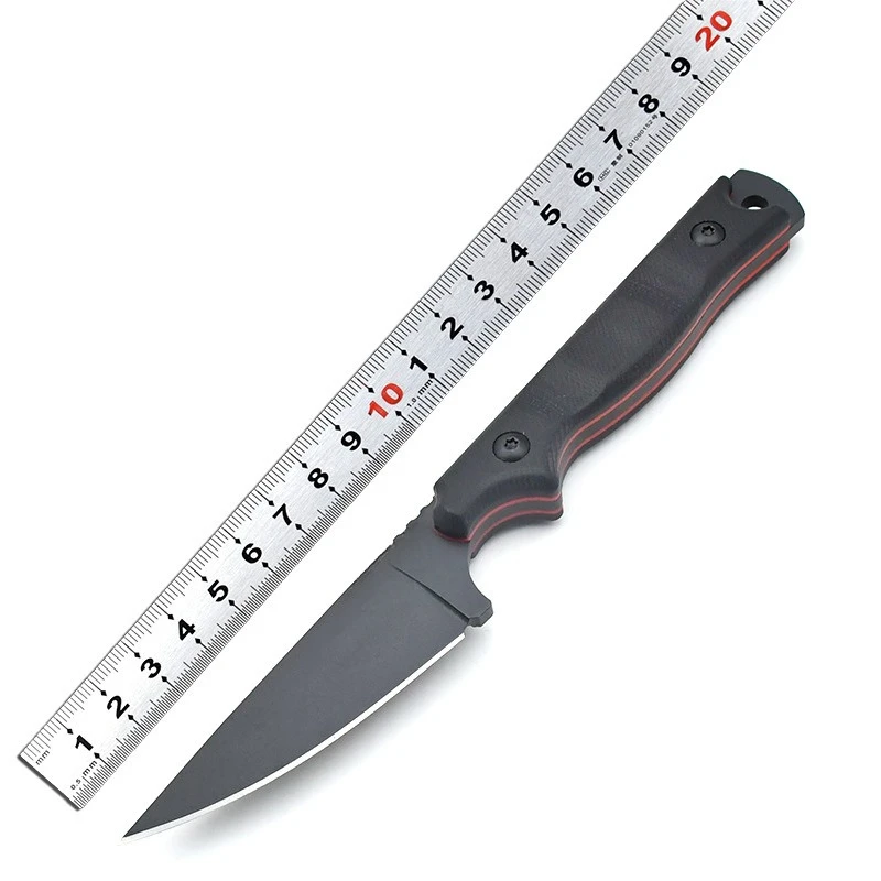 

Outdoor Survival Utility Knife 8Cr13Mov Blade G10 Handle Emergency Tools for Outdoor Jungle Exploration Escape Knife Men's Gifts