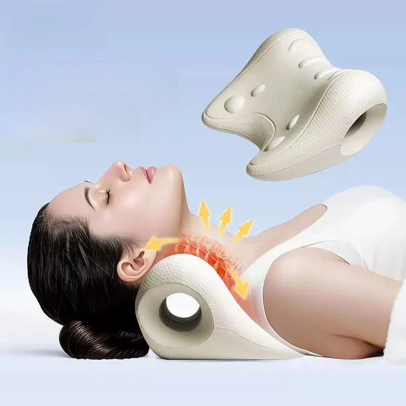 

Cervical Massage Pillow U-Shaped Contour Fatigue Relaxation Neck Shoulder Relaxer Multi-Purpose Use Acupressure Desig Pillow