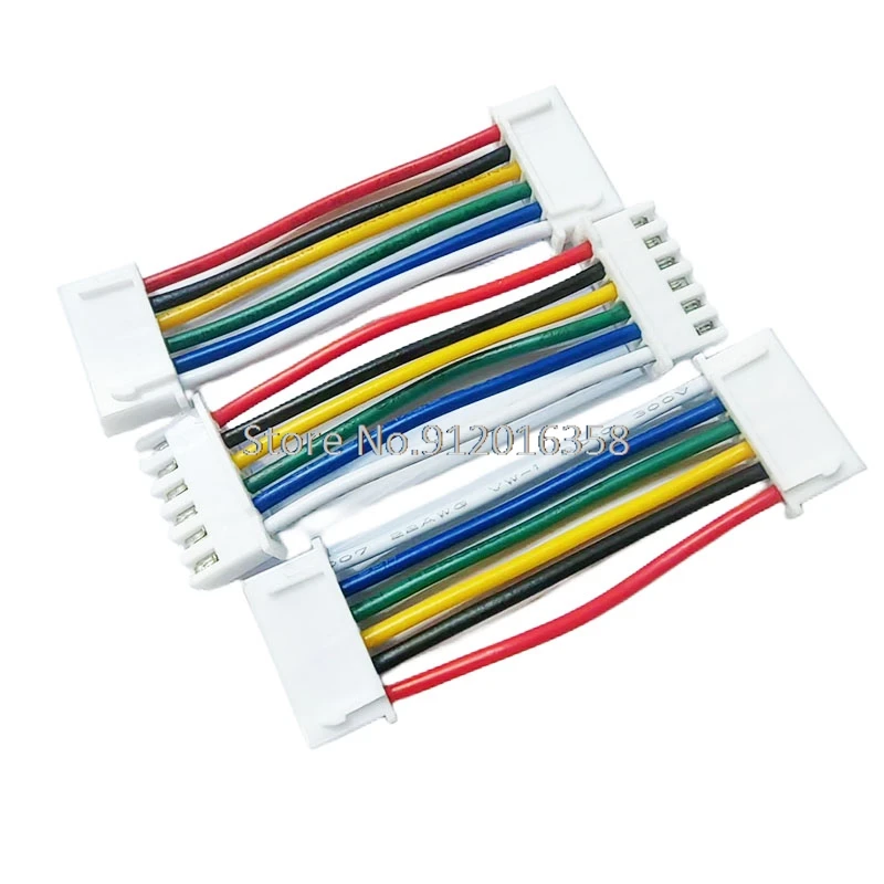 

5CM 24AWG XH2.54 XH 2.54MM 2.54 2P/3P/4P/5P/6 Pin Female Female Double Connector with Flat Cable 50MM 1007