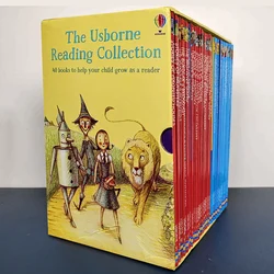 Libro de lectura de la Usborne para niños, libro en inglés de escenario 3, frase de palabra, libro de cuento de hadas en inglés, 10 libros aleatorios