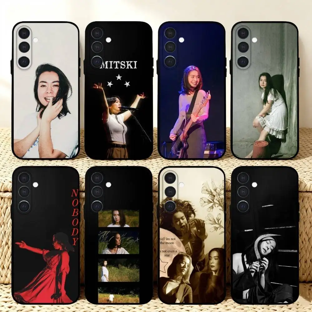 

Hip Hop Singer M-Mitski Phone Case For Samsung A73,A21s,A22,A31,A32,A52,A53,A71,A80,Soft Black Shell
