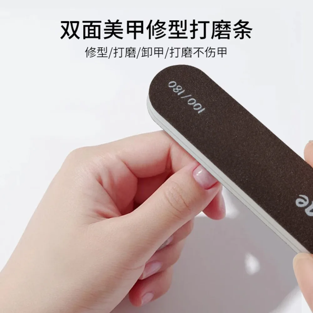 Krótki Manicure Pedicure Dwustronny Pilnik do Polerowania Paznokci Artystycznych Bufor do Szlifowania Żel Usuwanie Gąbka Buforowanie Pielęgnacja Narzędzia Akcesoria