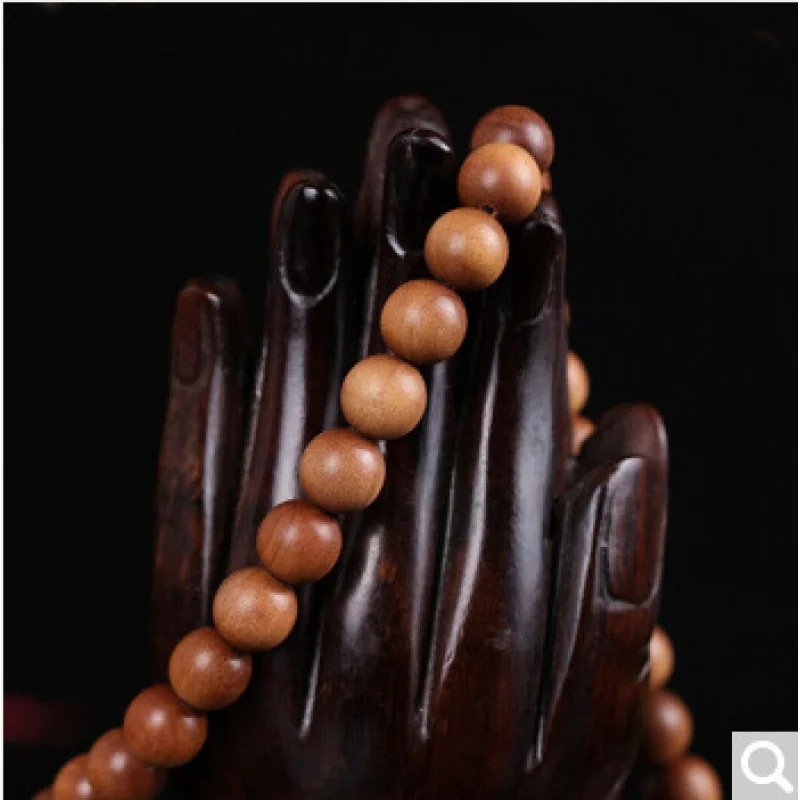 Fragrant Black Meat Submerged Type White Sandalwood Bracelet 108 Men and Women