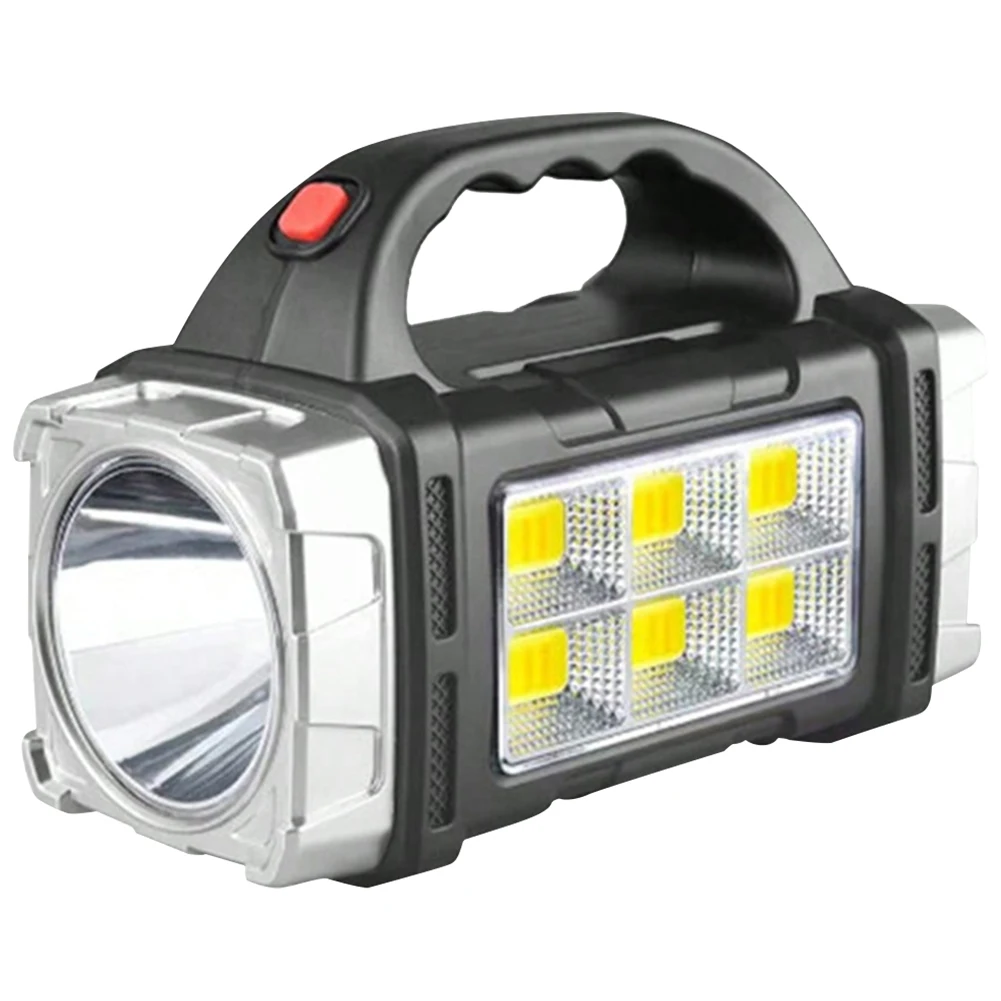 Linterna de mano resistente al agua IP44, reflector ligero portátil, recargable por USB, antorcha Solar para exteriores, 15W
