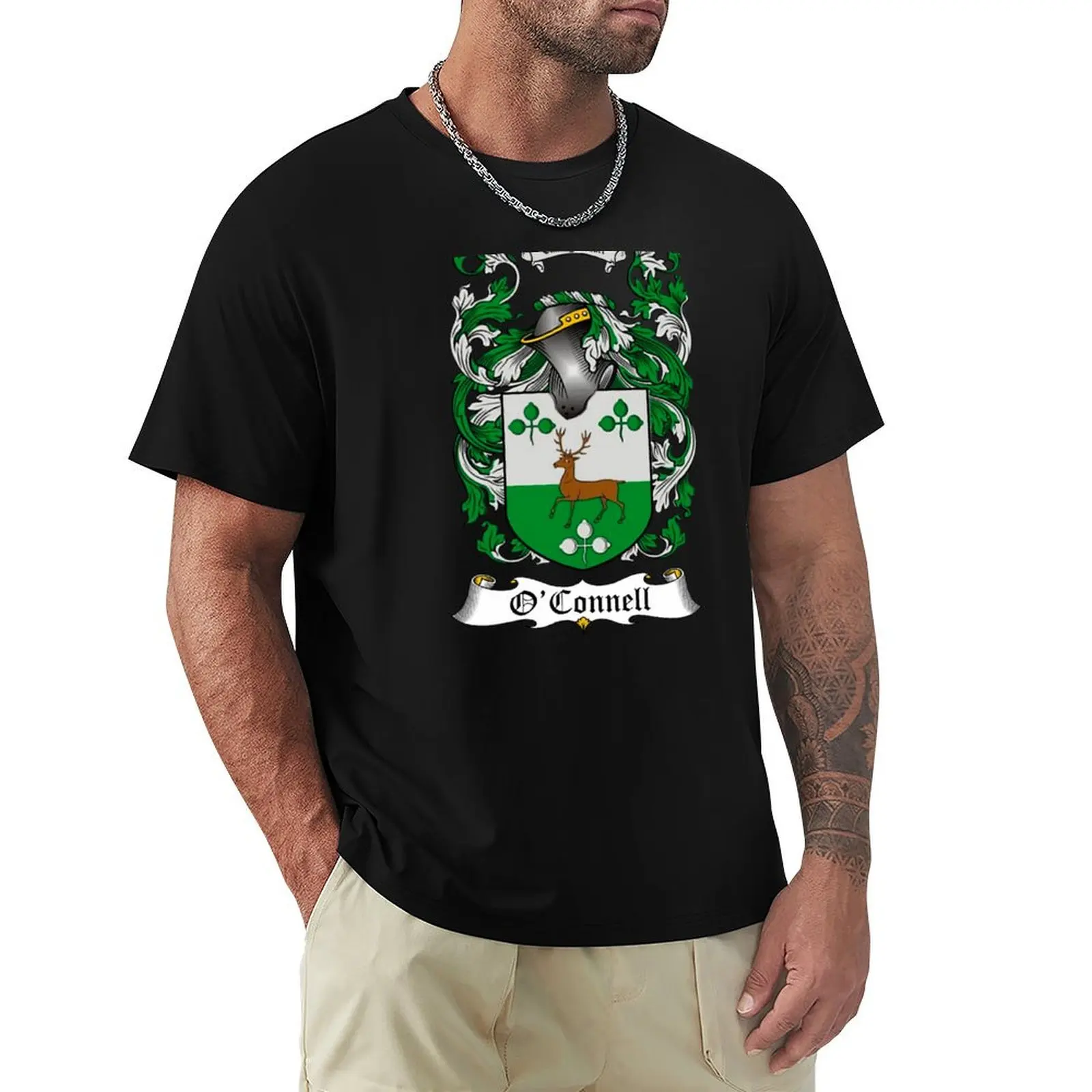 

O'CONNELL FAMILY CREST T-Shirt graphic t shirt vintage T-shirts oversize street wear blacks men workout shirt