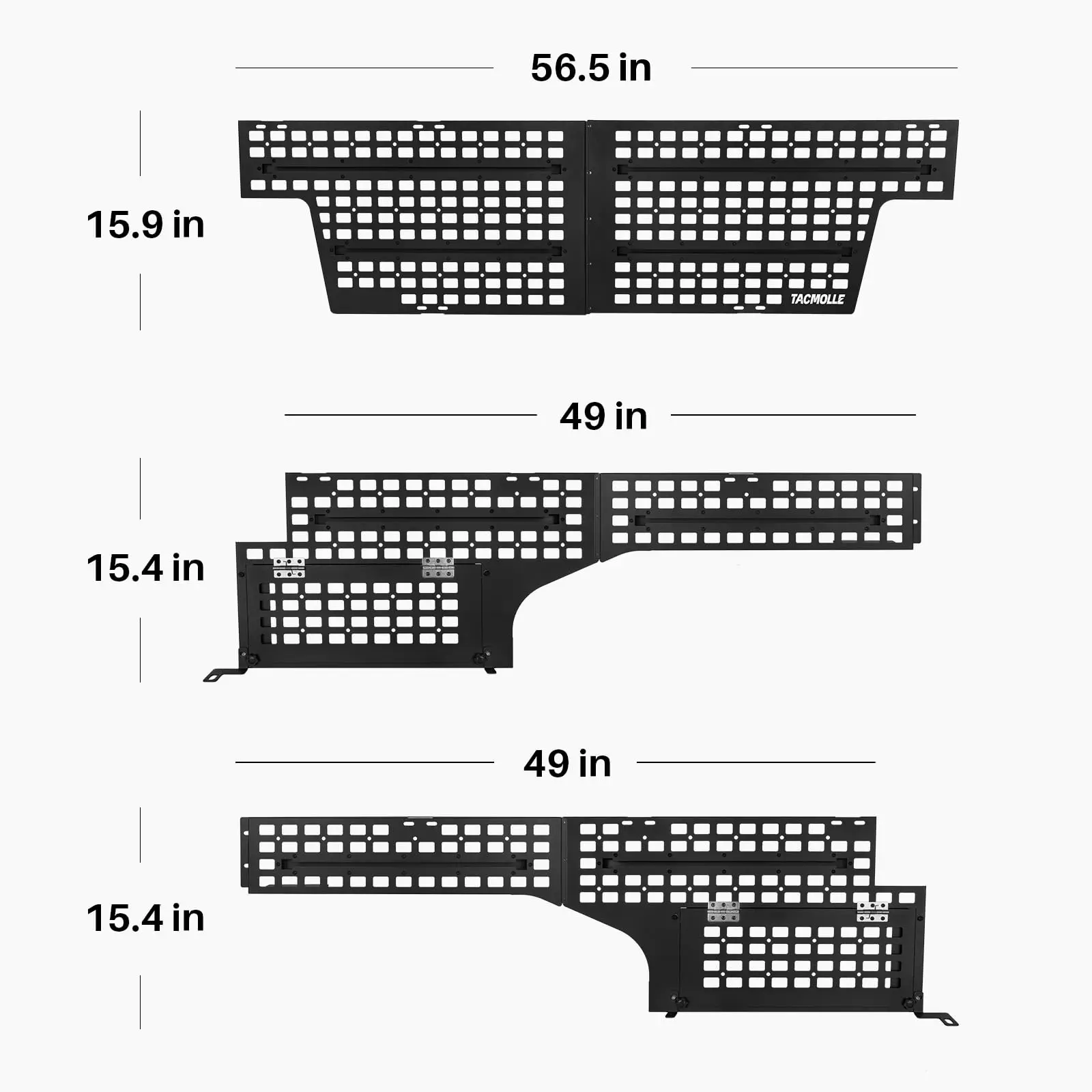 TACMOLLE شاحنة سرير مولي لوحة تخزين نظام الرف وحدات المنظم لتويوتا تاكوما 2005-2023 ملحقات شاحنة بيك اب
