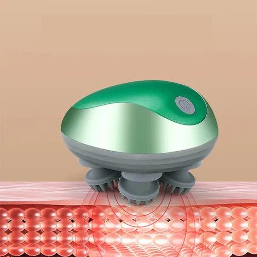 Imagen 2 del producto Mini masajeador de cabeza, masajeador magnético recargable, amasador eléctrico del cuero cabelludo, instrumento de fisioterapia multifunción