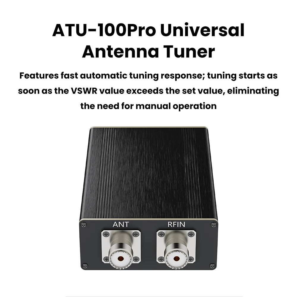 Автоматический антенный тюнер ATU-100 Pro+ 150 Вт, 1.8-55 МГц, с OLED ...