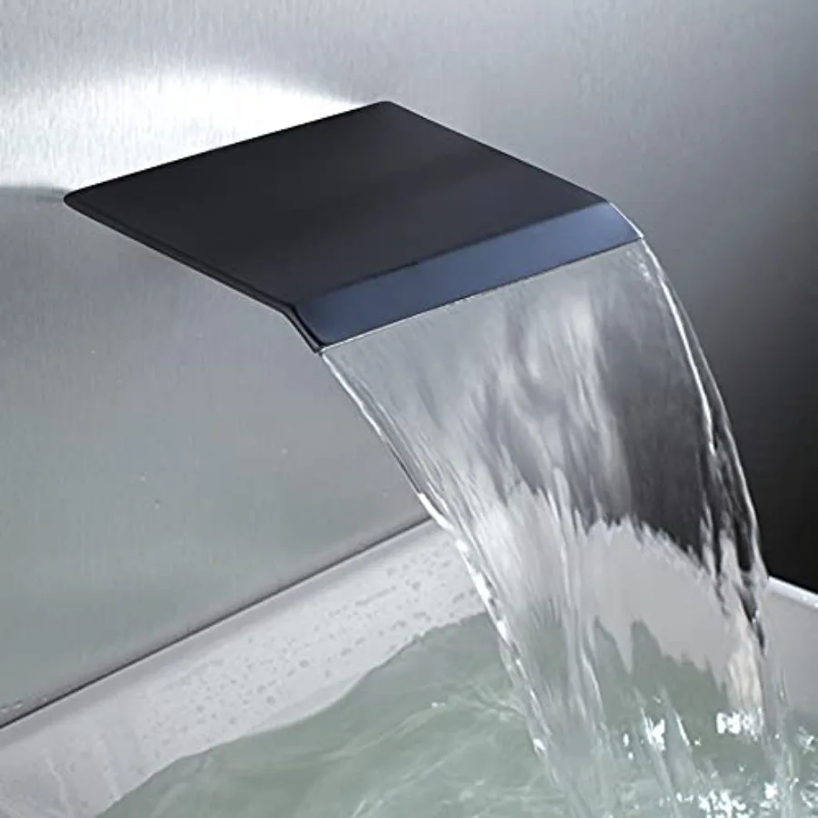 

Wall Mount Tub Spout Waterfall Tub Filler Faucet for Bathroom Multiple Uses, High Flow Bathtub Cascade Waterfall Spout Fixtures