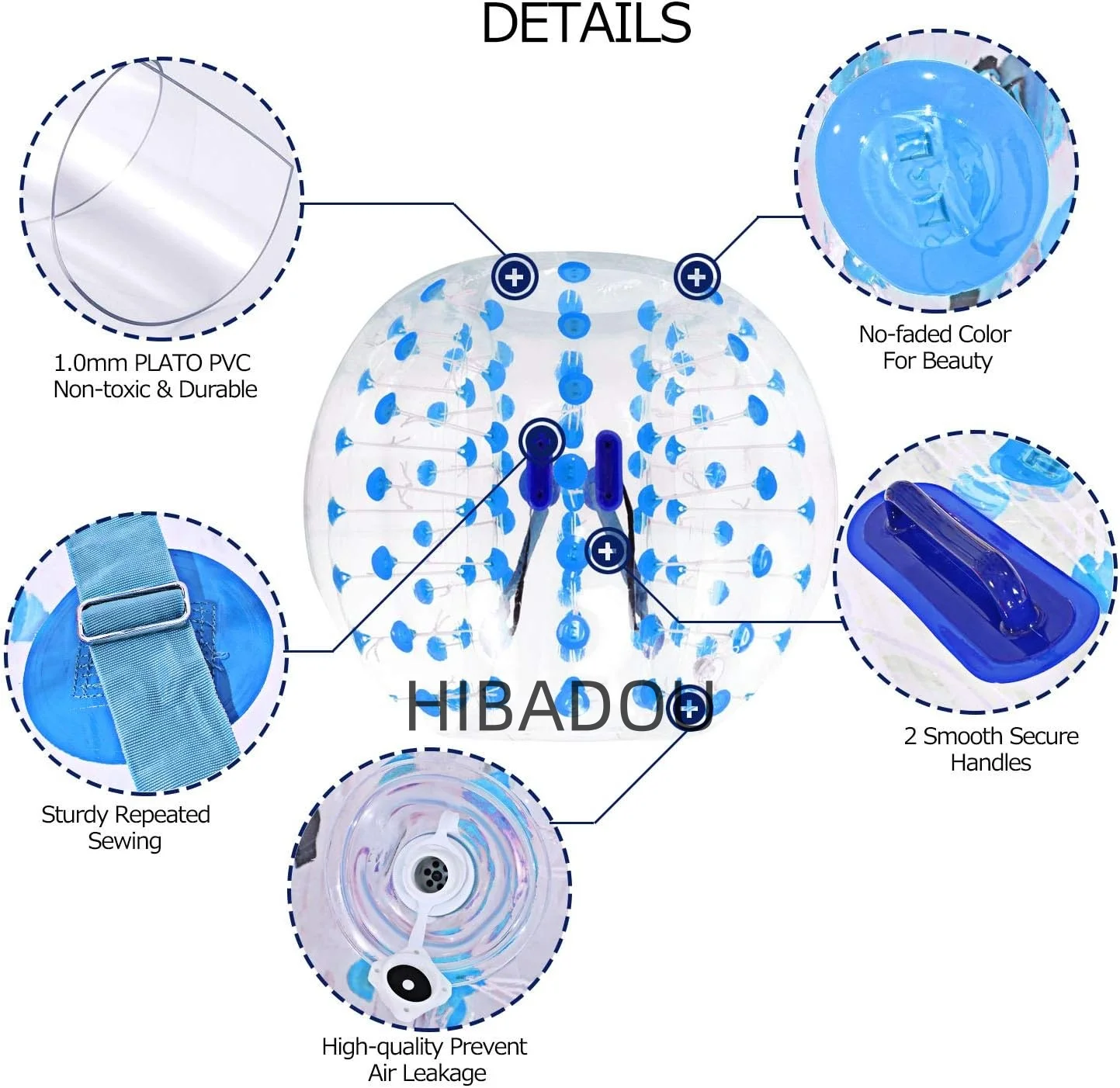 متوفر 1.5 متر مادة بولي يوريثان كرة ممتصة للصدمات قابلة للنفخ كرة قدم قابلة للنفخ كرة قدم ممتص للصدمات كرات كرة قدم للبالغين