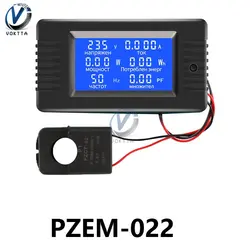 PZEM-022 100A Battery Tester voltmetro amperometro tensione di potenza capacità di impedenza di corrente misuratore di tempo energetico Monitor Shunt integrato