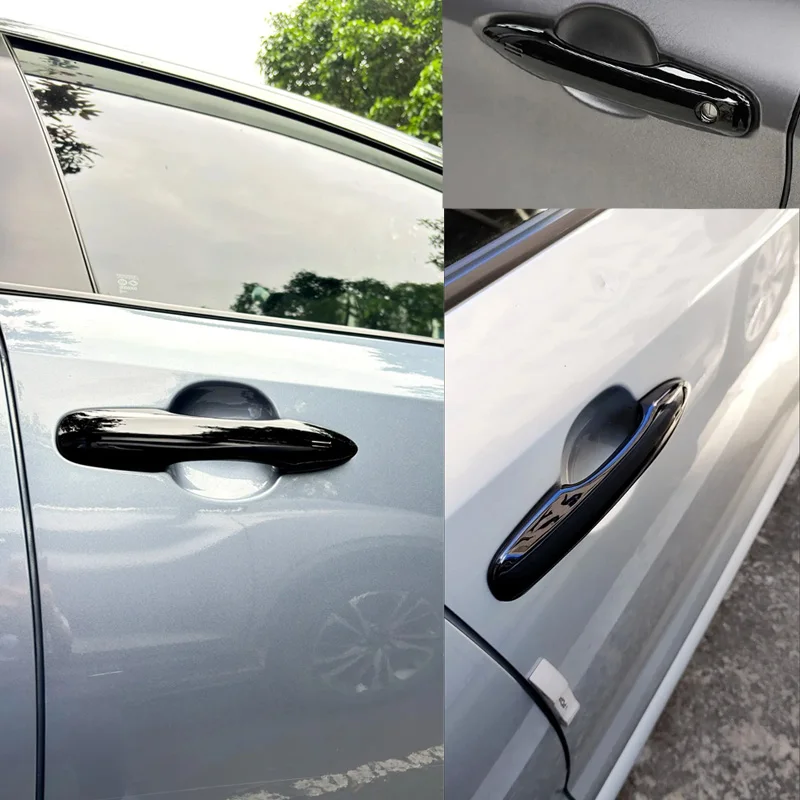 For Ford Explorer U502 2011~2018 Car Door Handle Cover Stickers Trim Gloss Black Decoration Exterior Auto Accessories 2013 2014