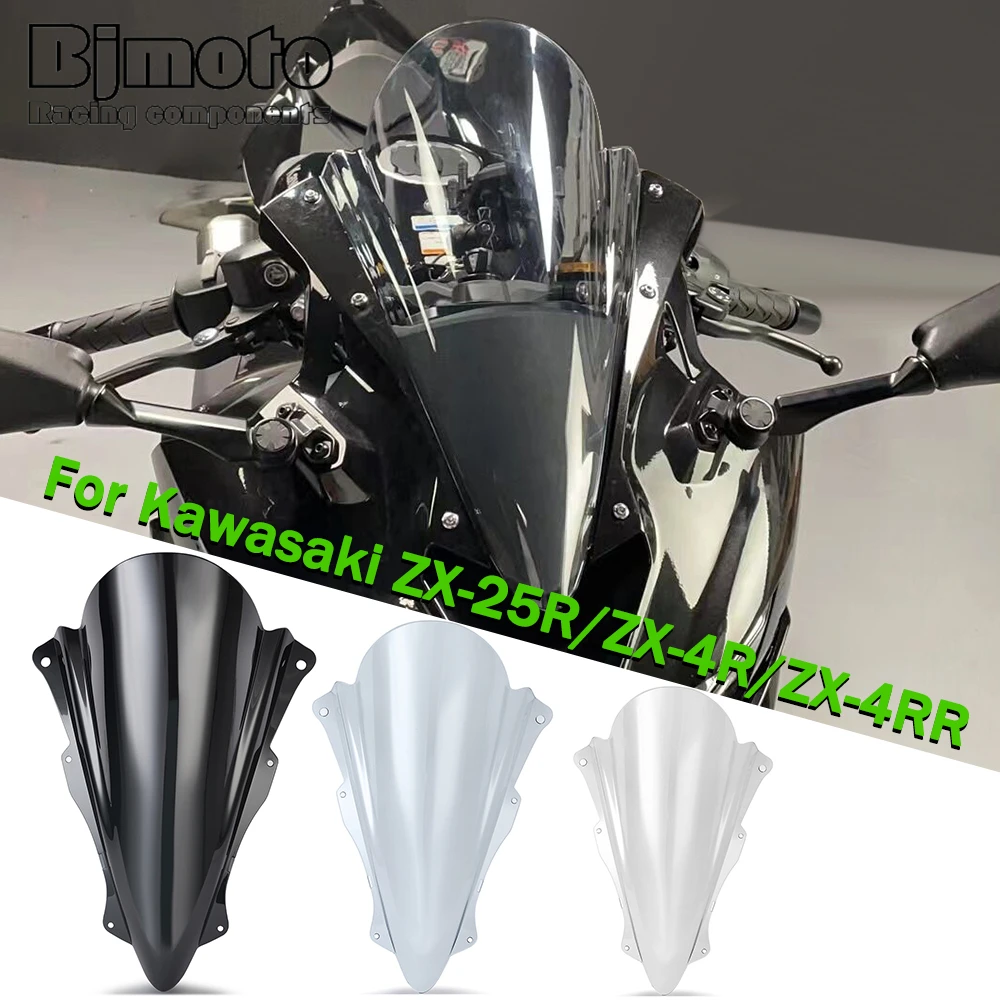 

Motorcycle Windshield For Kawasaki ZX-25R 2020-2023 ZX-4R/ZX-4RR 2023 Windscreen Wind Deflector Shield 2021 2022