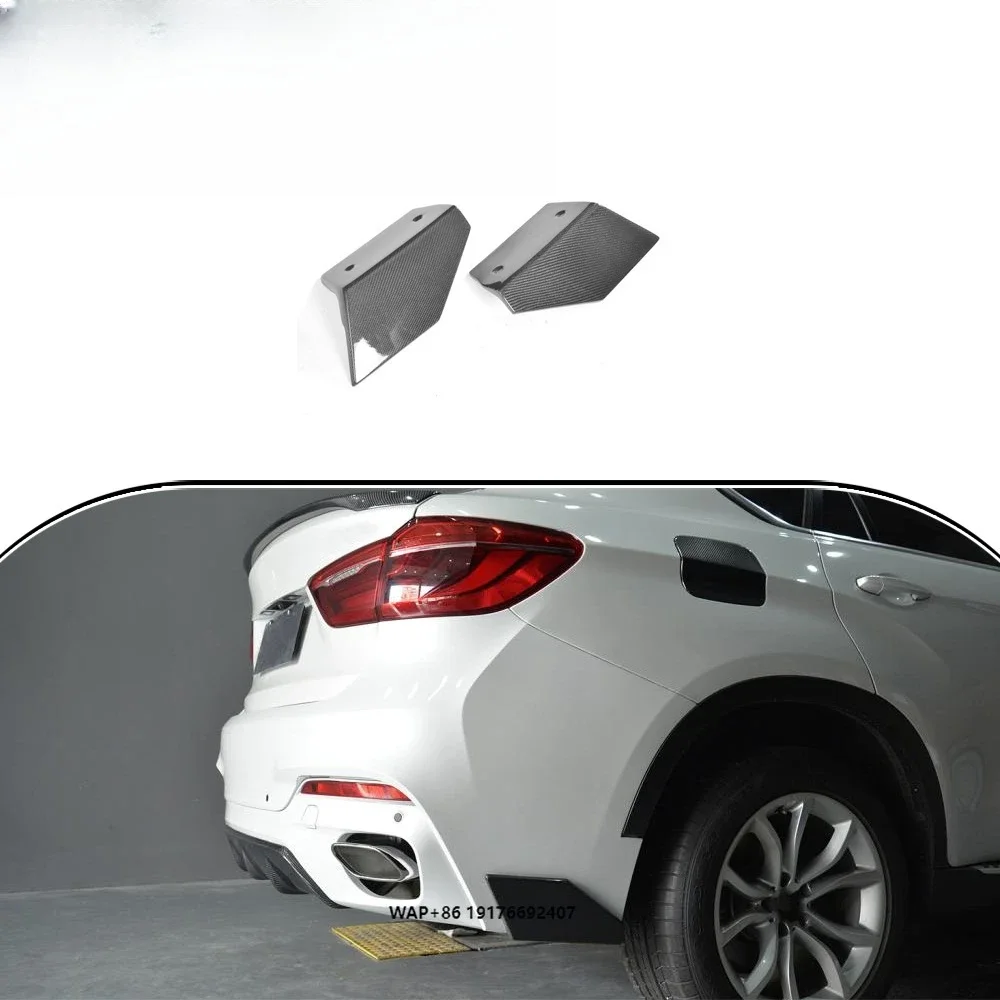Carbon Fiber X6 F16 Rear Bumper Diffuser Splitters forBMW X6 F16 M Sport Utility 4-Door 2015-2017