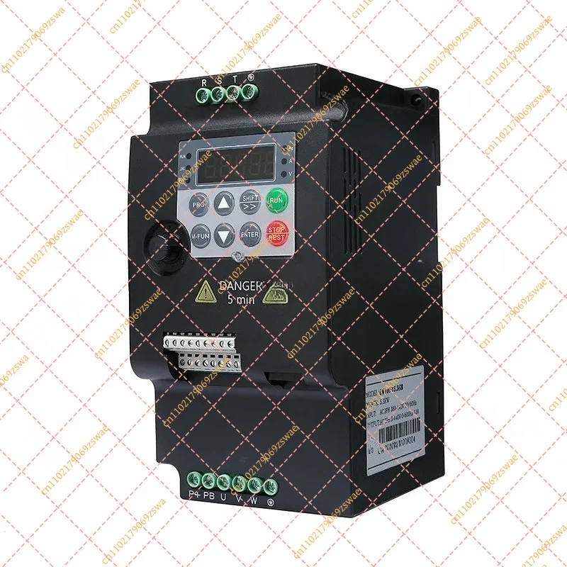 VFD Variable Frequency Drive, 220V Single Phase to 380V Three Phase Inverter for 0.75-5.5KW Motors