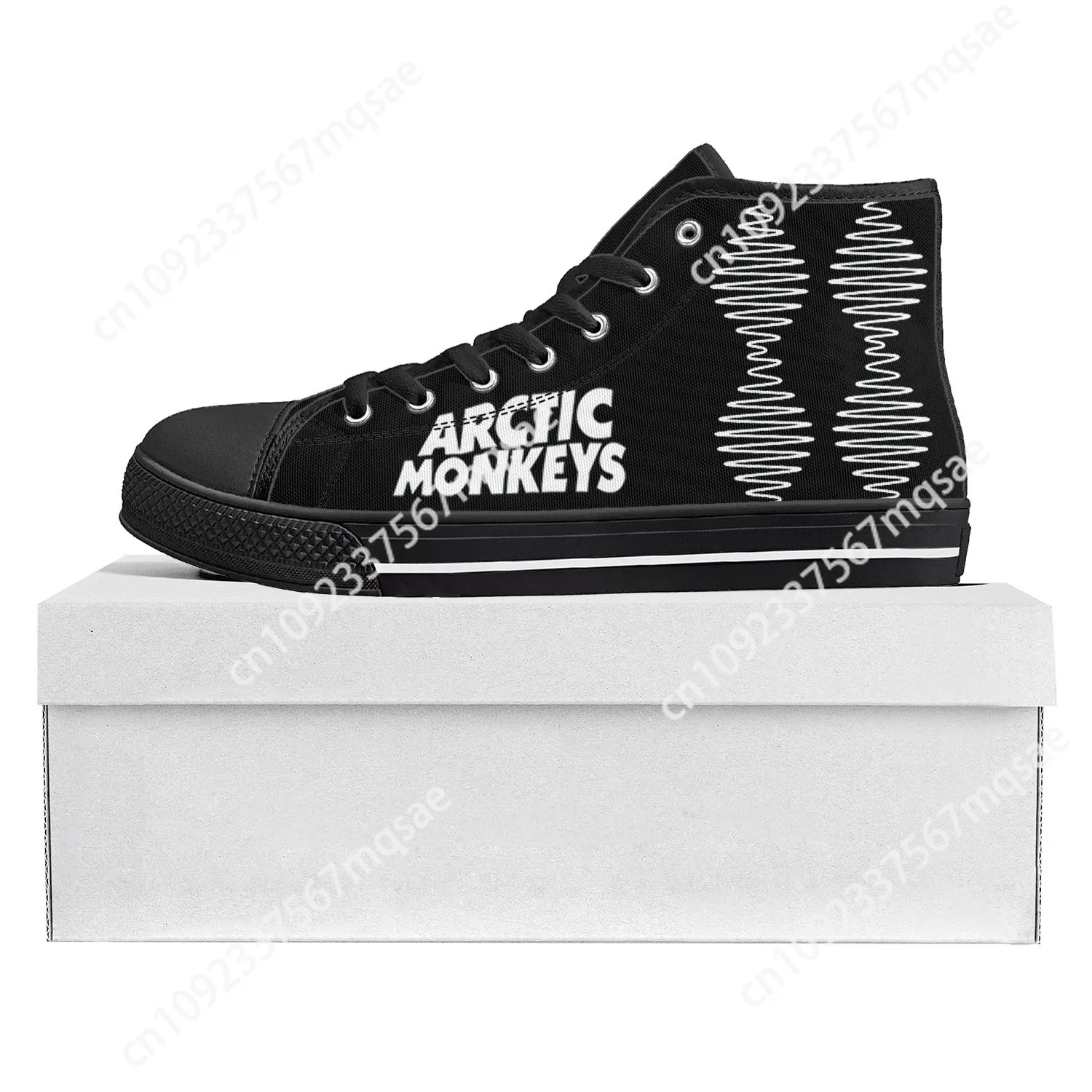 

Arctic Monkeys Rock Band Pop High Top High Quality Sneakers Mens Womens Teenager Canvas Sneaker Casual Couple Shoes Custom Shoe