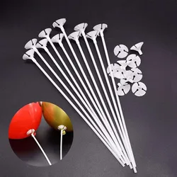 100 pieces of 42cm latex balloons with handheld balloon tow rods