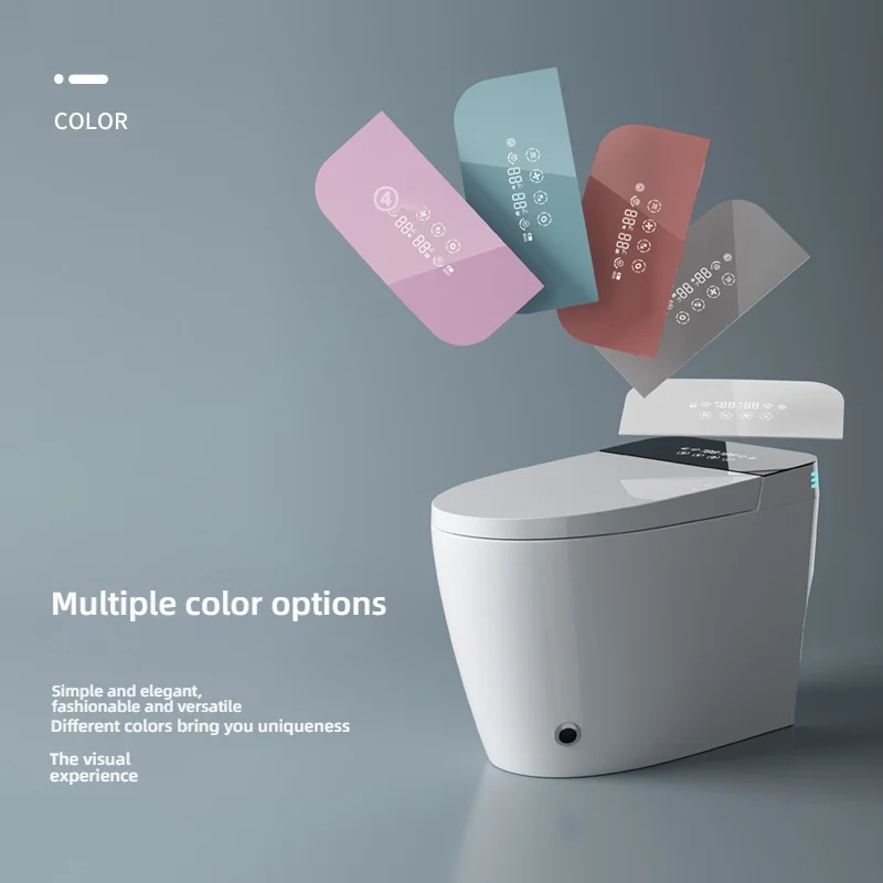 Fully Automatic Smart Toilet Electric Bidet with Remote Control One Piece Ceramic WC Bowl Modern Commode