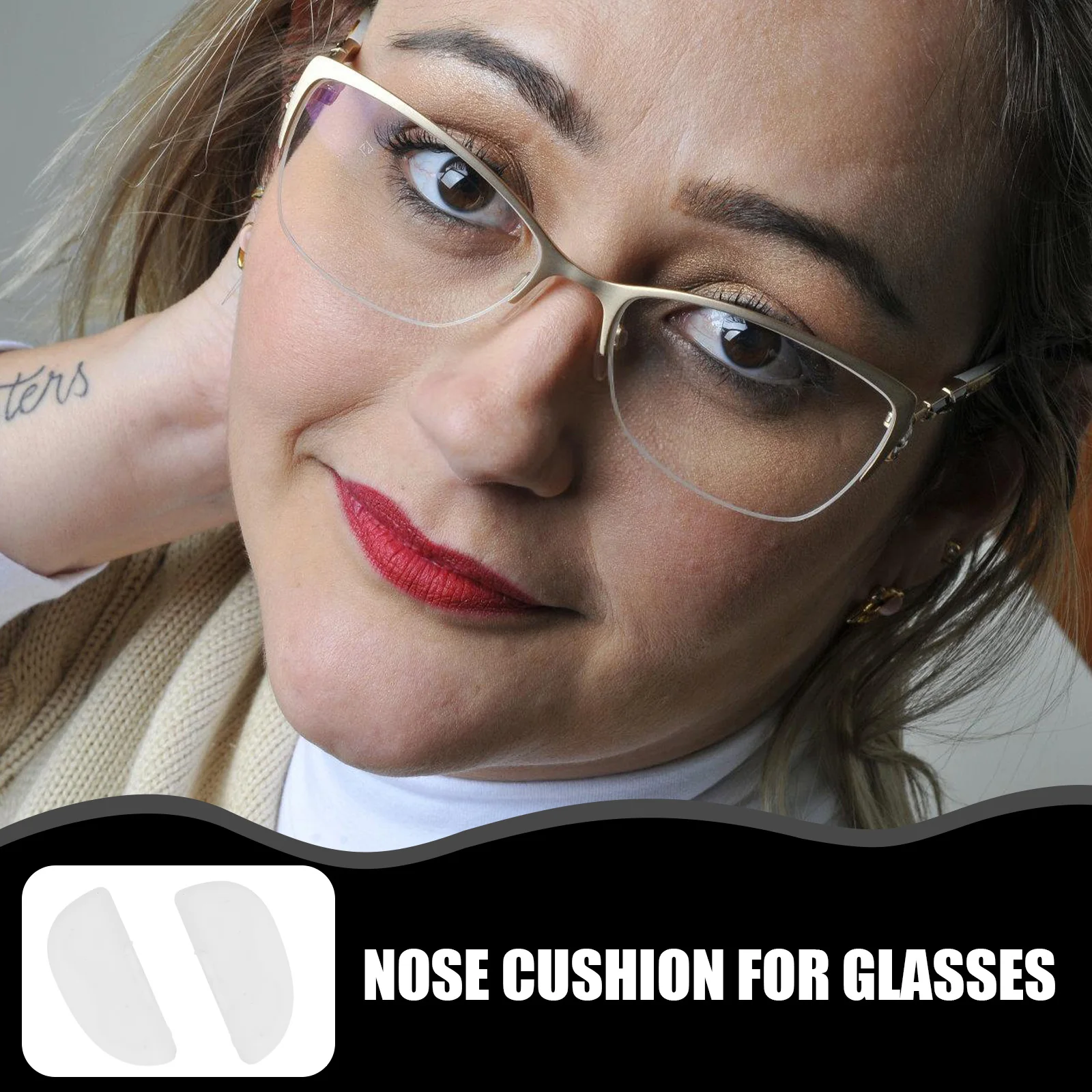 

10 Pairs Silicone Nose Pads Soft Cushion White Bridge Glasses Accessories Anti Slipping Comfortable Design Fit Daily Use Optical