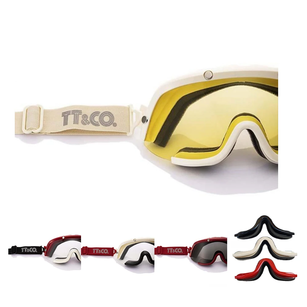 Retro Goggles Motocross Glasses TT&CO Goggles Man MTB BMX ATV Sunglasses For Men Brand Windproof Cycling Riding Skiing Goggles