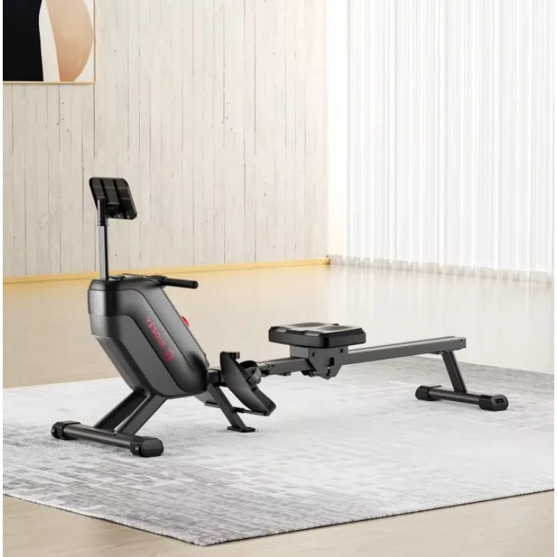Rowing Machine App Compatible, Home Magnetic Rowing Machine, 100 Levels of Quiet Resistance