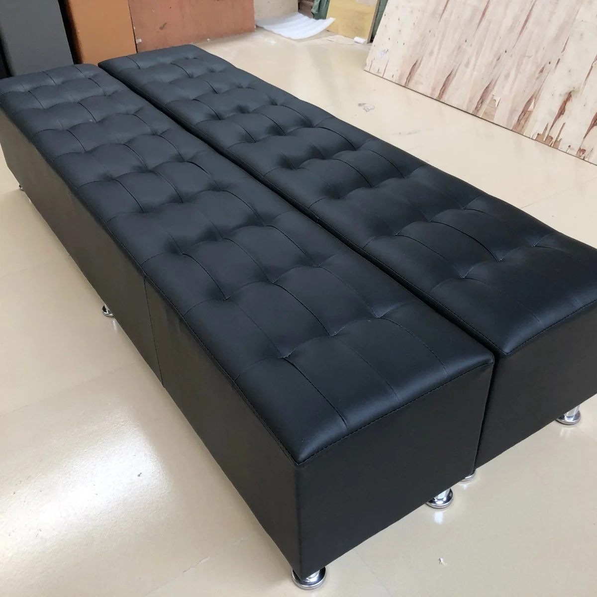 

Big Professional Salon Furniture Barber Shop Waiting Sofa Storage Chair