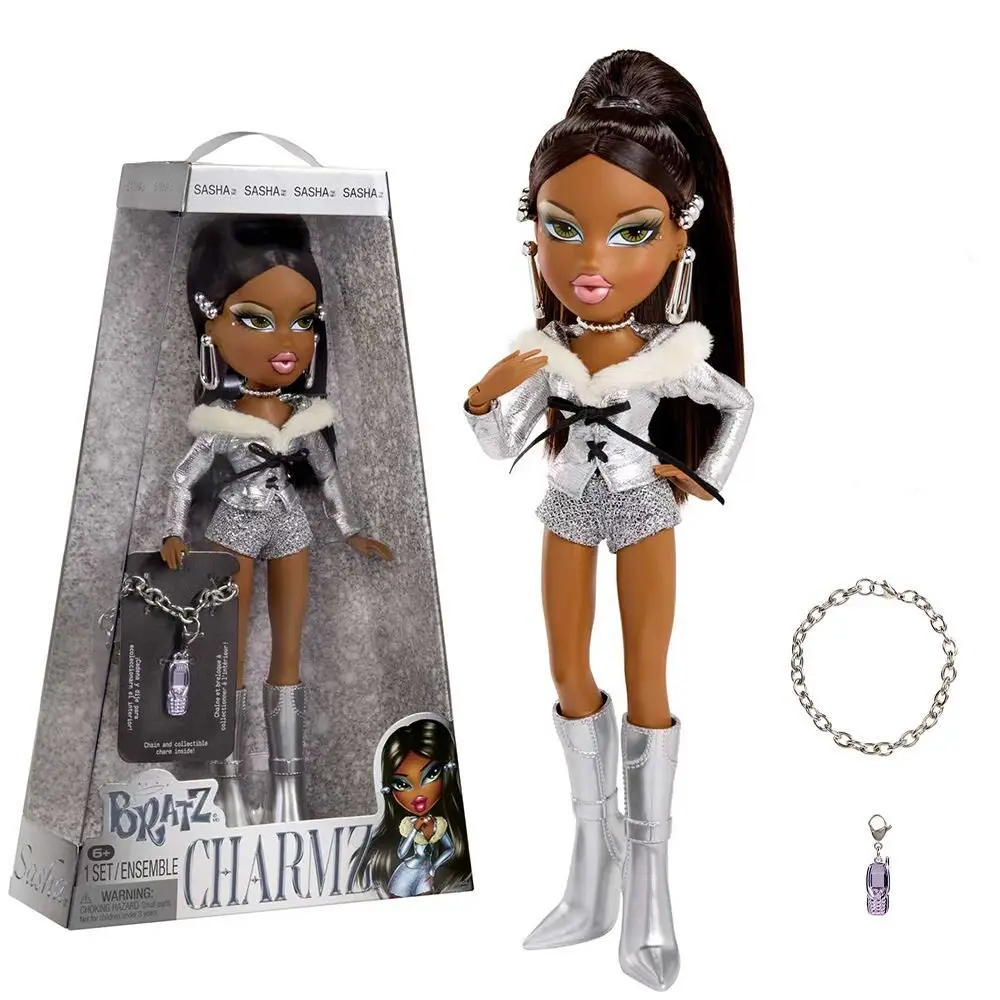 

NEW Original Bratz Charmz Series Fashion Dolls Sasha Jade Cloe Yasmin Figure Toy Jade Collectible Charm Bracelet Kids Gift Toys