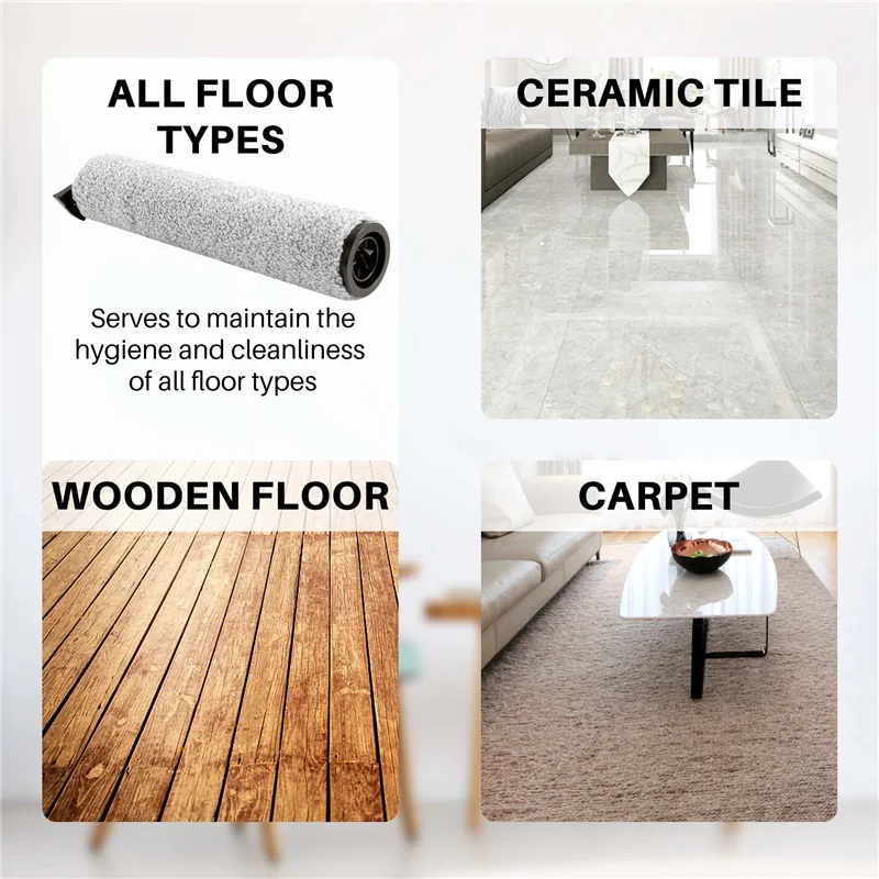 

-A90P Roller Brush Hepa Filter Replacement For Xiaomi Dreame H11 / H11 Max Wet And Dry Vacuum Cleaner Spare Parts Accessories