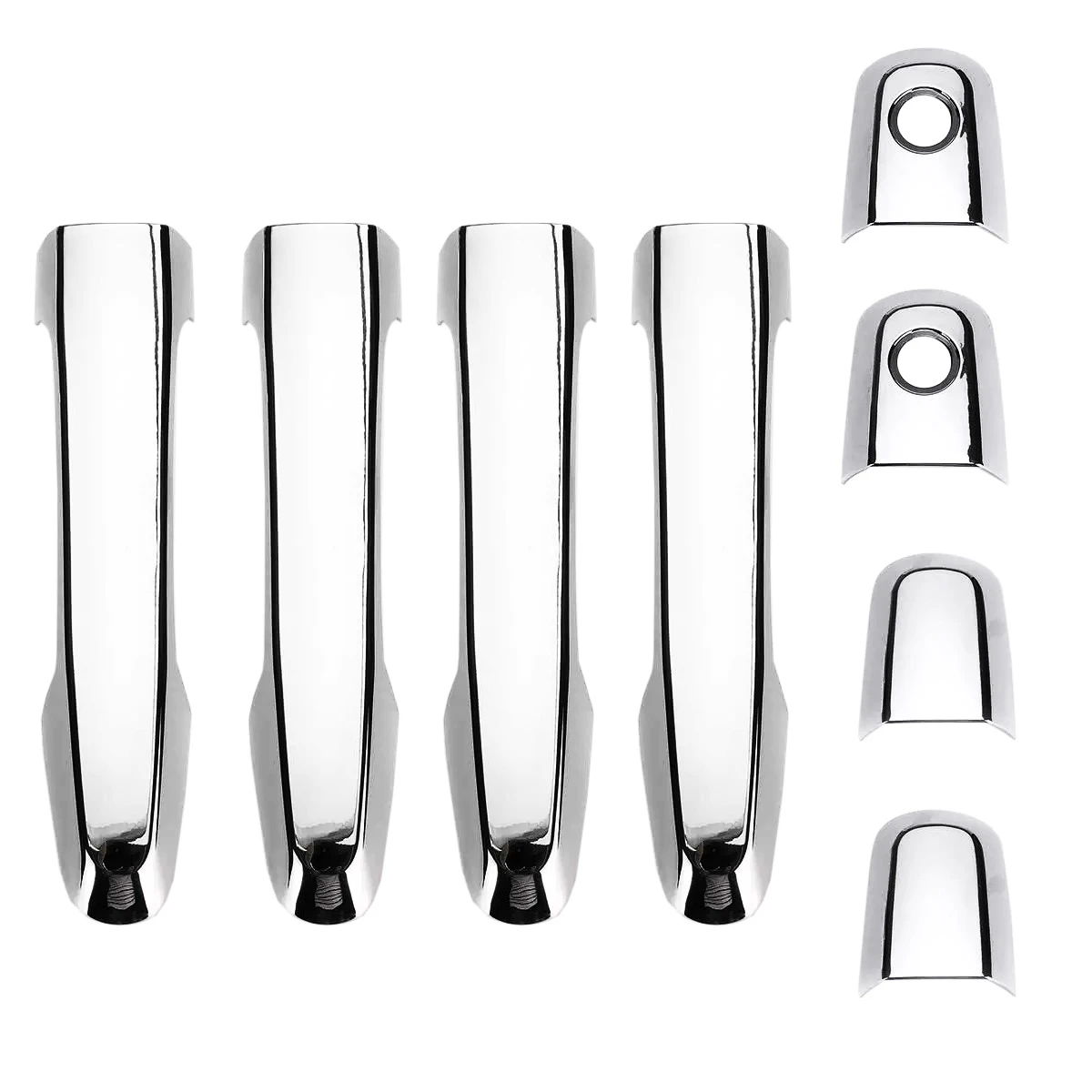 8Pcs for Mitsubishi L200 Triton Pickup 2006-2014 Chrome Door Handle Cover Trim