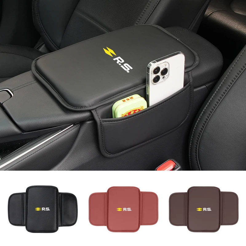 Car Armrest Cushion Console Protector Cover Elbow Storage Pad For Renault Koleos Kadjar Scenic Megane Sandero Grand Sill Guard