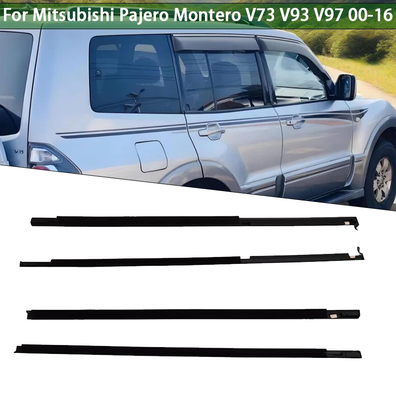 

Car Window Weatherstrip Window Glass Waterproof Pressure Weather Strip for Mitsubishi Pajero Montero V73 V93 V97 2000-2016