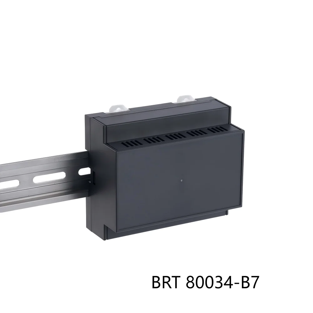 Relay Housing, Electrical Box, Industrial Control Box, DIN Rail Type Housing, PLC Module Controller Housing BRT80034